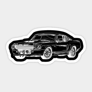 American Classic Muscle Cars Sticker